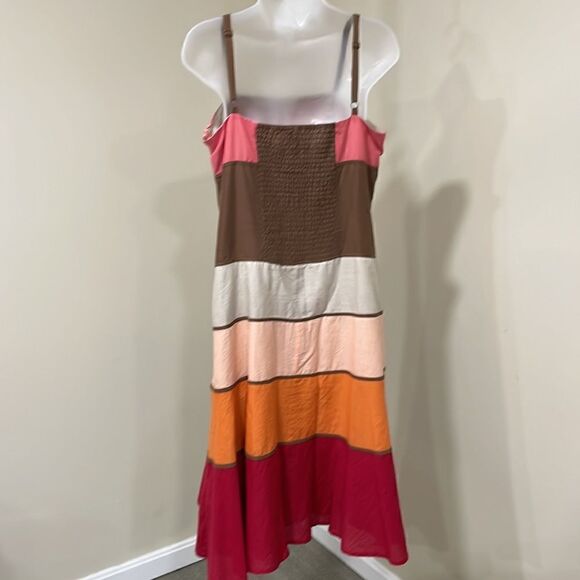 NWOT Spenser Jeremy Striped Spaghetti Strap Dress. Size 10 M medium - Picture 8 of 12